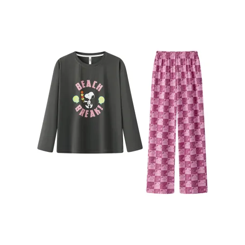 Gongdie X SNOOPY Pajama Комплект Женский Розовый
