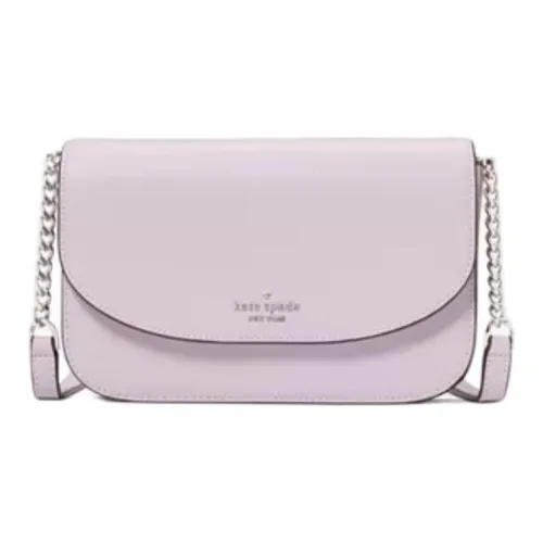 Kate Spade Утонченная сумка через плечо из зернистой кожи женская фиолетовая туман