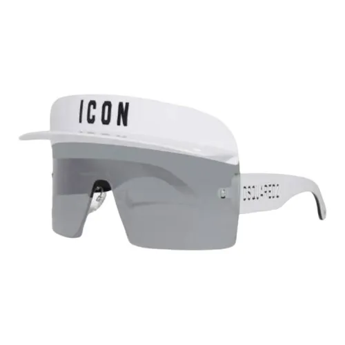 DSQUARED 2 Ацетат Нерегулярная форма Солнцезащитные очки Мужской Белый