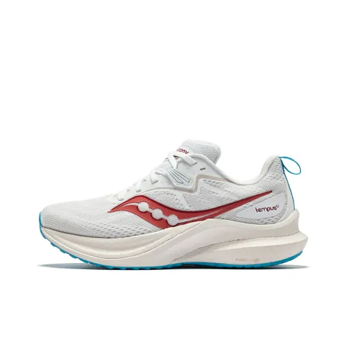 Saucony Tempus TanTu 2 Беговые кроссовки Низкий топ Белый Красный Женские