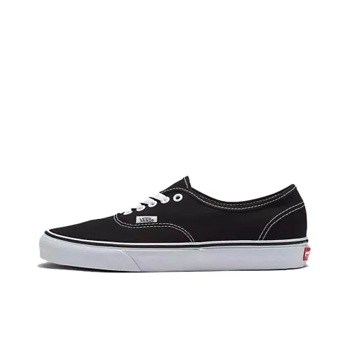 Vans Authentic Low Top Скейтборд Кроссовки Унисекс Черные