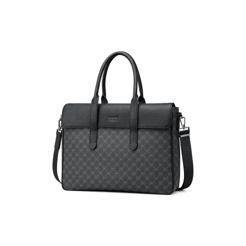 FAIRWHALE PVC с коровья кожа Сумка Обычный Мужской Черный