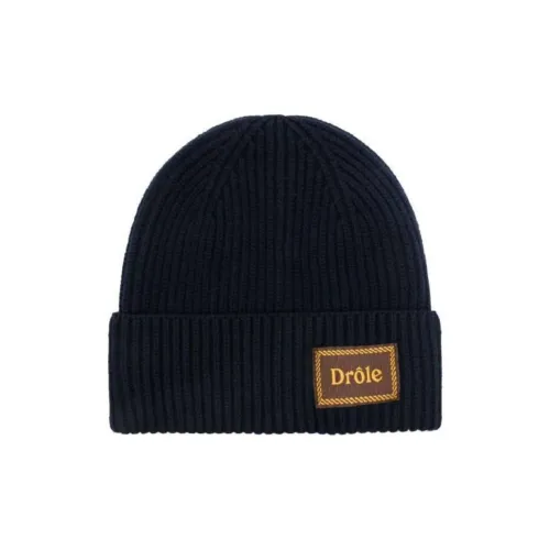 DROLE DE MONSIEUR Мериносовая шерсть Шапки-бини Мужской Черный