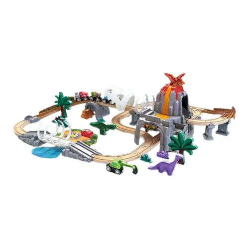 HAPE Ночной свет Динозавр Тематический Хвост платья Дорожка Деревянный Roller Подставка Игрушки