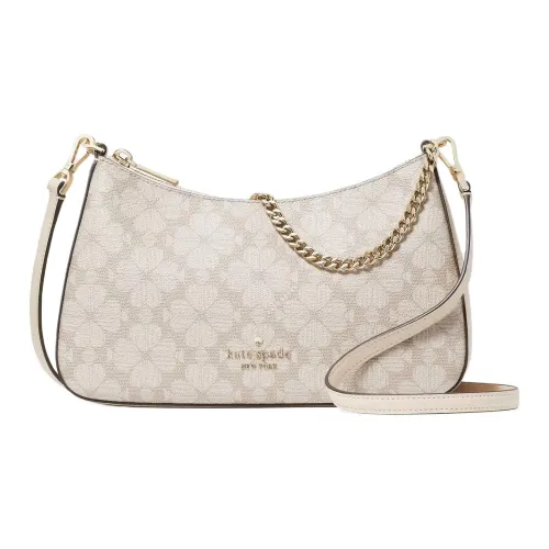 Kate Spade Flower PVC Сумка Сумка через плечо Сумка через плечо Средняя Женская Светло-бежевая Многоцветная