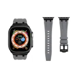 Серый с черным, нержавеющая сталь, пряжка