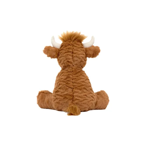 JELLYCAT Farm Animal Collection Fuddlewuddle Highland Корова Куклы Плюшевая кукла 23 см Высота в сидячем положении