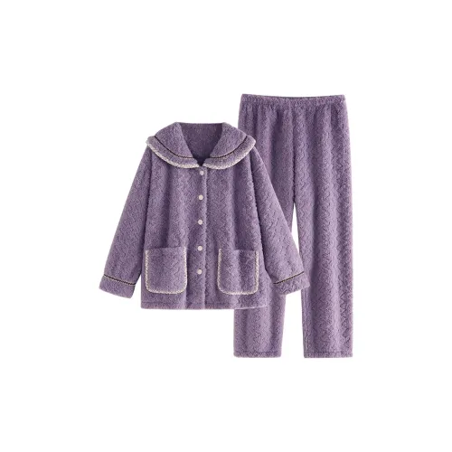 UAVAE Пижамный комплект женский фиолетовый