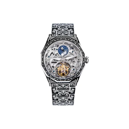 VRQ Faith Series M03 Автоматический механический механизм Часы Мужские Часы Черепный циферблат