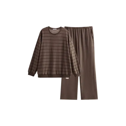 Same Language Пижамный комплект Мужской Чайный коричневый
