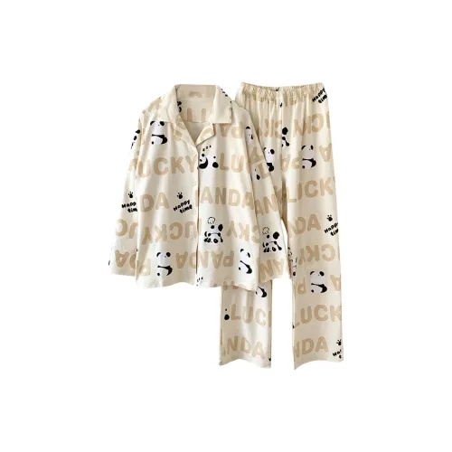 OUSHIBO Пижамный комплект женский абрикосовый