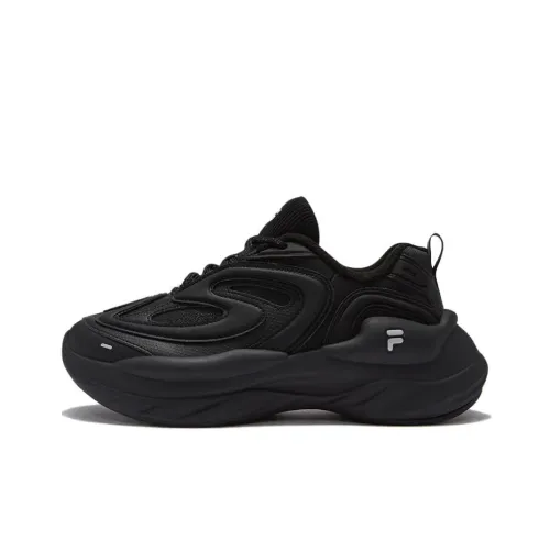 FILA FUSION BUZZARD Meteor Shoes Устойчивые к истиранию Низкие Топ Кроссовки для бега Женские Черные