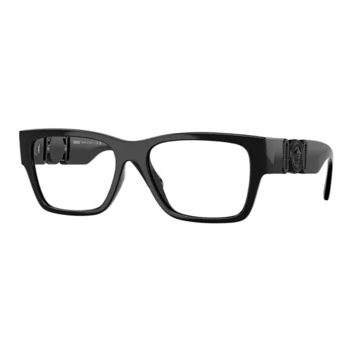 VERSACE Литьевые Прямоугольные Оправы для очков Унисекс Черные
