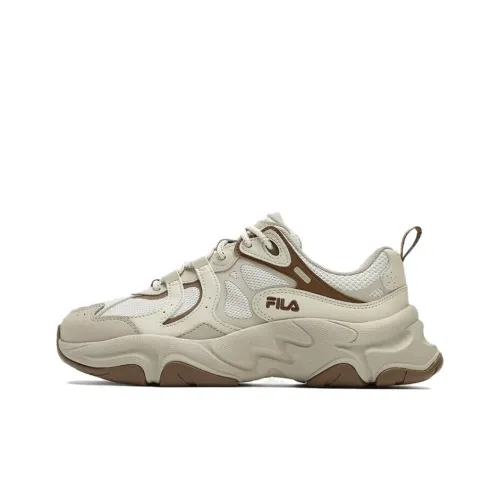 FILA MARS 3 Устойчивый к истиранию Низкий Топ FILA PIUMAX Светлая Пена Повседневные Беговые Кроссовки Женские Белые Желтые