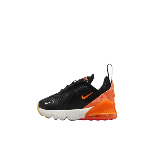 Nike Air Max 270 Low Топ Обувь для малышей Черный и оранжевый Infant And Toddler