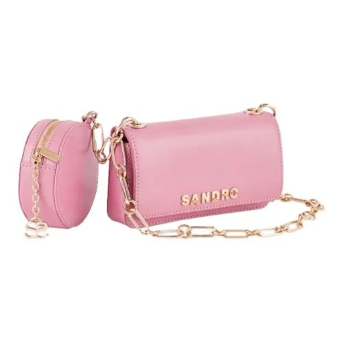 Sandro Сумка из коровьей кожи сумка через плечо среднего размера женская розовая