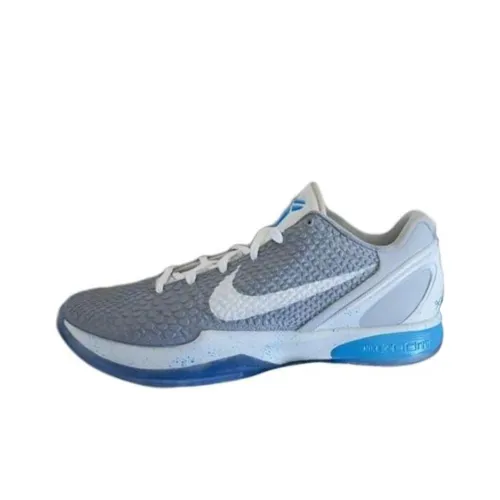 Nike Zoom Kobe 6 Slip-resistant Abrasion-resistant Low-top Баскетбольные кроссовки Унисекс Серый