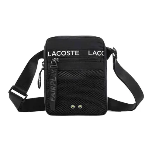 LACOSTE Сумки кросс-боди черного цвета унисекс
