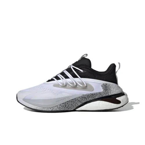 adidas Alphaboost V2 Противоскользящий Устойчивый к истиранию MID Топ Casual Унисекс Белый Черный