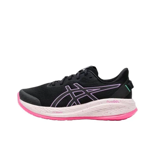 Asics Gel CUMULUS 26 Low Топ Беговые кроссовки Женские Черный Розовый