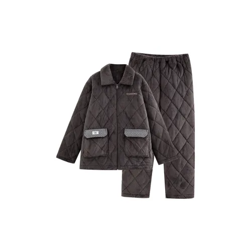 UAVAE ZJ LZS94819 Коричневый Мужской Пижамный комплект