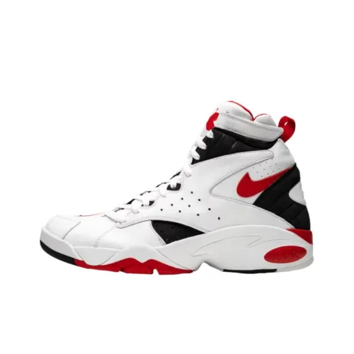 KITH x Nike Air Maestro 2 Slip Resistant Abrasion Resistant High Top Винтажные баскетбольные кроссовки Унисекс Белый Красный