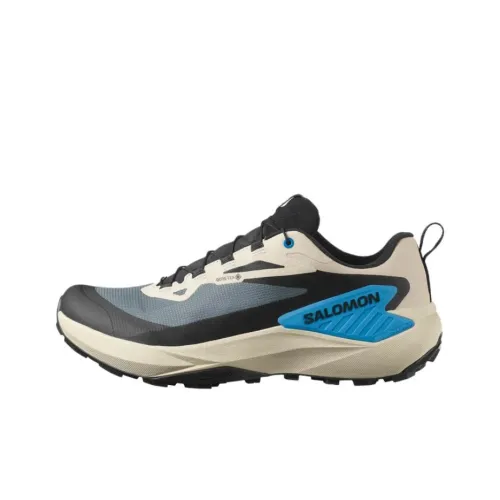 SALOMON Genesis Slip-Resistant Abrasion-Resistant Low-Top Беговые кроссовки Мужской Черный Серый Синий
