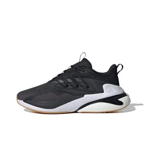 adidas Alphaboost V2 Slip Резистентный к истиранию Низкий топ Беговые кроссовки Унисекс Черный