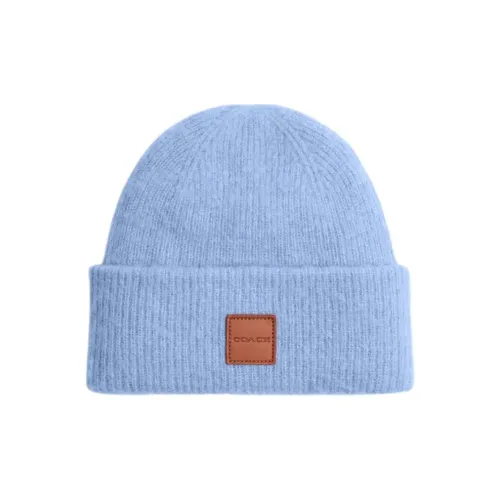 COACH Alpaca Beanies Men's Dust Blue