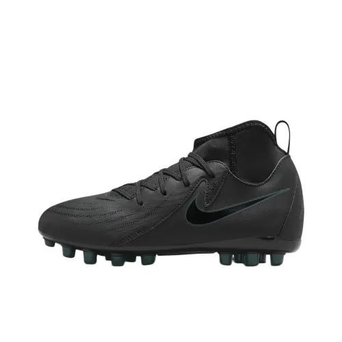 Nike Slip-resistant Abrasion-resistant High Top Детская футбольная обувь Черная Подростки
