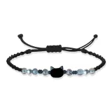 Радуга Котенок Браслет (Черный)