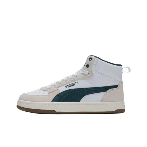 PUMA Caven 2,0 MID Топ Кроссовки для скейтбординга Унисекс Белый Бежевый Зеленый