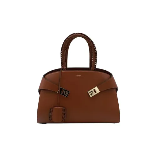 Ferragamo Телячья кожа Одно плечо Сумка Маленькая Женская Коричневая