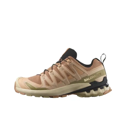 SALOMON XA Pro 3D V9 Устойчивый к истиранию Низкий топ Беговые кроссовки Женские Бежевый