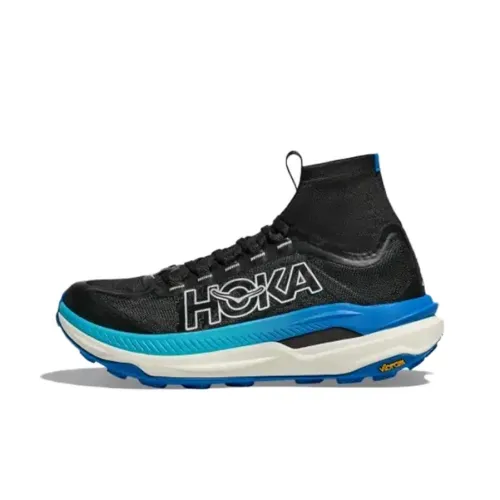 HOKA ONE ONE Tecton X 3 Slip-Resistant Abrasion-Resistant High Top Беговые кроссовки Женские Черный Синий