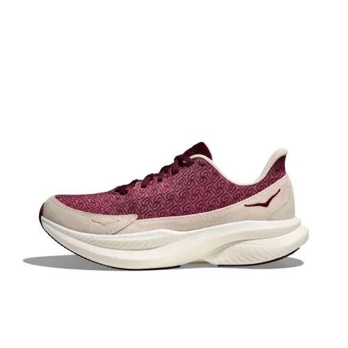 HOKA ONE ONE MACH 6 Casual Low Top Бежевый Красный Женский
