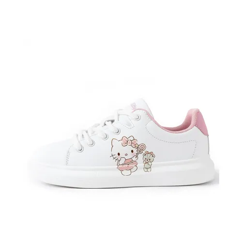 Sanrio x Hello Kitty Хелло Китти Легкий Низкий Топ Скейтборд Кроссовки Женские Белые