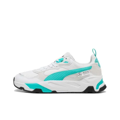 PUMA Mercedes AMG Petronas F1® Амортизирующие кроссовки Slip-resistant Low Top для бега Unisex Белый Зеленый