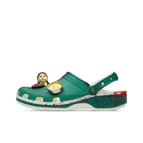 Squid Game x Crocs Classic Clog Sabo Унисекс Зеленый