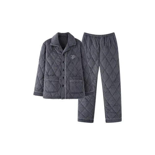 UAVAE Пижамный комплект Мужской Темно-серый