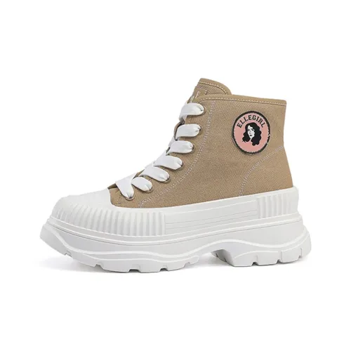ELLE GIRL Противоскользящий Устойчивый к истиранию Легкий Увеличивающий высоту Термический Высокий Топ Повседневная обувь Женская