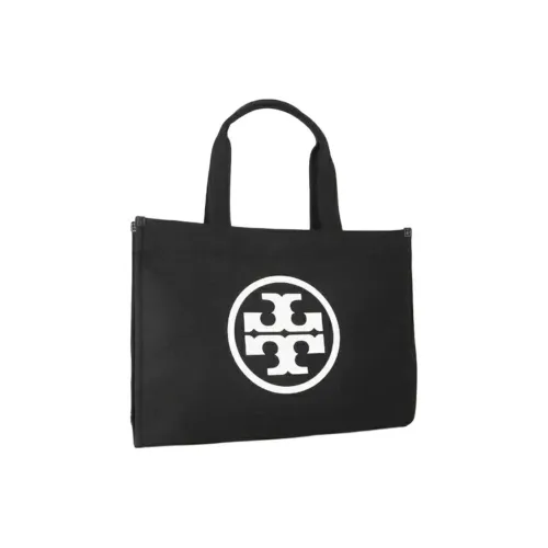 TORY BURCH Ella Ткань Тоут Сумка Сумка для покупок Сумка на плечо Сумка Обычная Женская Черная