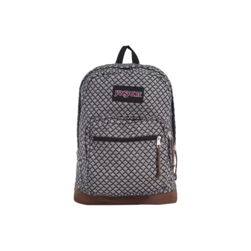 JanSport Холст Рюкзак Большой Унисекс Черный Коричневый