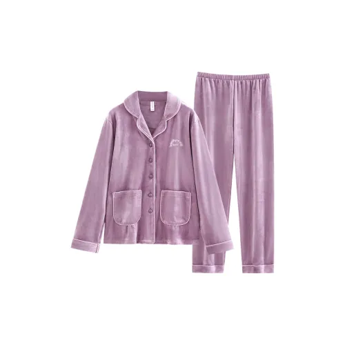 UAVAE Пижамный комплект женский фиолетовый