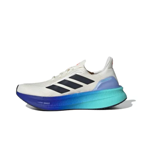 Adidas ULTRABOOST 5X Устойчивый к истиранию противоскользящий низкий топ беговые кроссовки Женские Белые