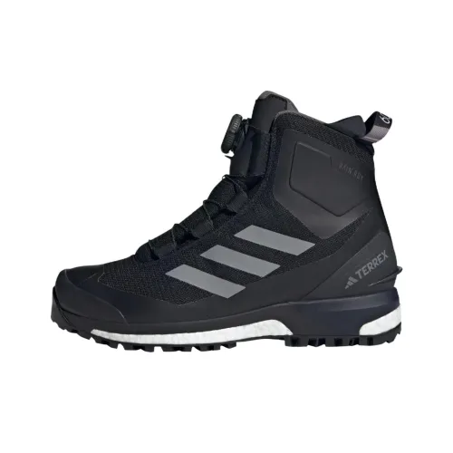 adidas Terrex Conrax BOA Rain Rdy Противоскользящий Устойчивый к истиранию Высокий Топ Походная обувь Унисекс Черный