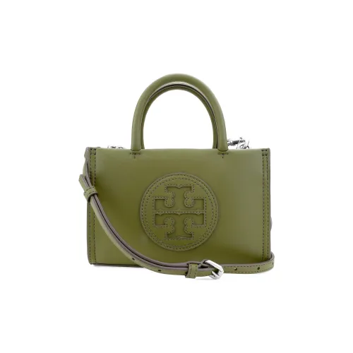 TORY BURCH Ella Синтетическая кожа Тоут Сумка Сумка для покупок Сумка через плечо Сумка Мини Женская Оливково-зеленая