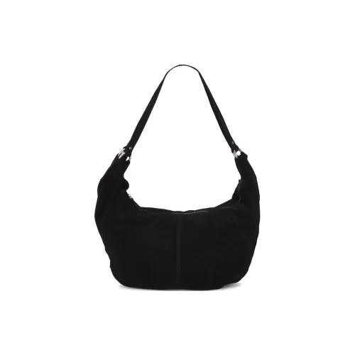 FREE PEOPLE Замша Одно Плечо Сумка Маленькая Унисекс Черная