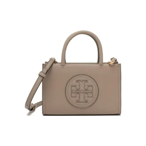 TORY BURCH Ella Синтетическая кожа Тоут Сумка Сумка для покупок Сумка через плечо Сумка Мини Женская Свежая Глина
