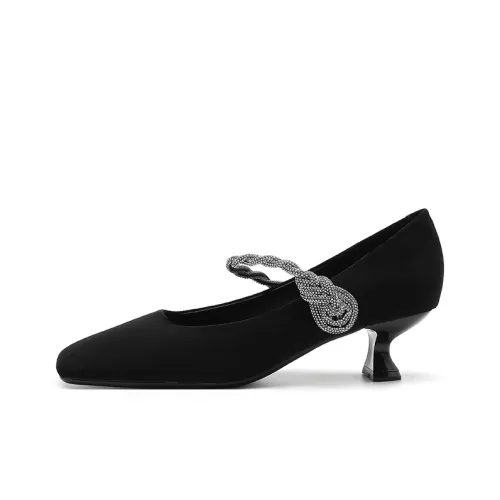 Zubumei Низкий каблук Mary Jane 4CM Женские